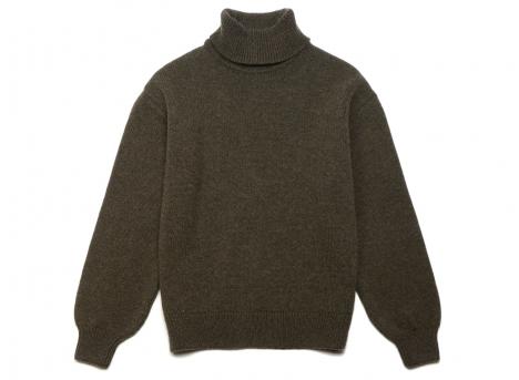 Colorful Standard Merino Wool Turtleneck Coffee Brown