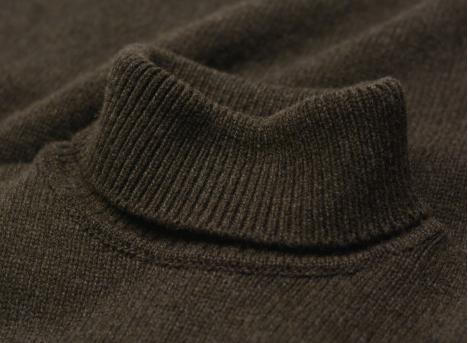Colorful Standard Merino Wool Turtleneck Coffee Brown