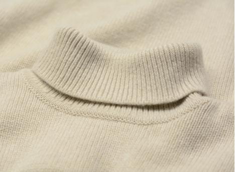 Colorful Standard Merino Wool Turtleneck Ivory White