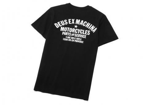 Deus Ex Machina Aix en Provence Address Tee Black
