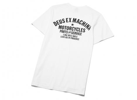 Deus Ex Machina Aix en Provence Address Tee White / Black
