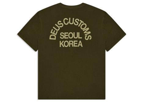 Deus Ex Machina Beams Tee Dark Olive DMF251271C