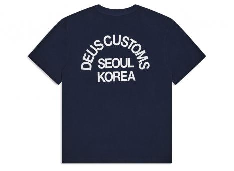 Deus Ex Machina Beams Tee Navy DMF251271C