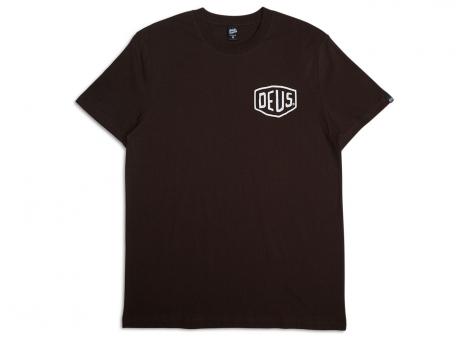 Deus Ex Machina Biarritz Address Tee Choc Brown