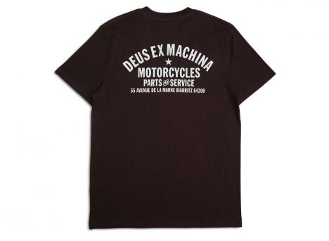 Deus Ex Machina Biarritz Address Tee Choc Brown