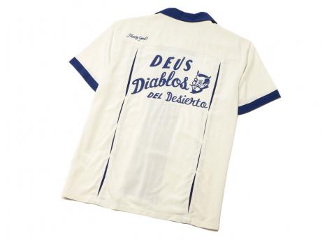 Deus Ex Machina Diablo Bowling Shirt Dirty White