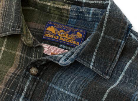Deus Ex Machina Genesis Embro Flannel Shirt Blue Check