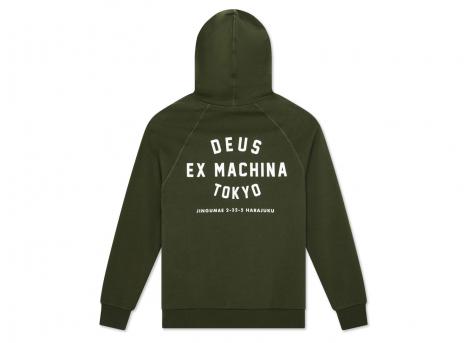 Deus Ex Machina Harajuku Address Hoodie Cypress Green T_DMW48675F