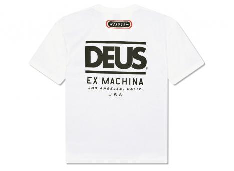 Deus Ex Machina Holeshot Team Tee Vintage White DMF251316