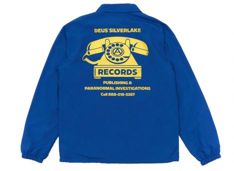 Deus Ex Machina In Rotation Coach Jacket Baleine Blue