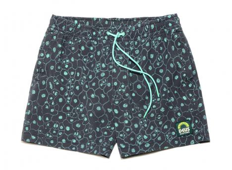 Deus Ex Machina Plant Cell Boardshort Mesh Biscay Green