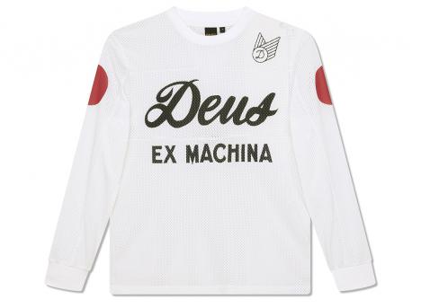 Deus Ex Machina Saber Moto Jersey Vintage White