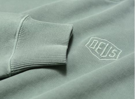 Deus Ex Machina Shield Garment Dyed Crew Shale Green