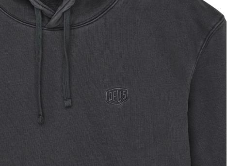 Deus Ex Machina Shield Garment Dyed Hoodie Black