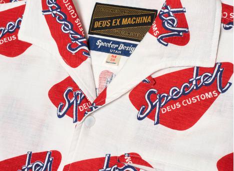 Deus Ex Machina Specter Stamp SS Shirt Vintage White