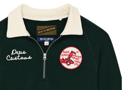 Deus Ex Machina Specter Zip Sweat Racing Green