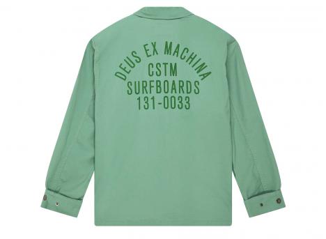 Deus Ex Machina Tommy Poplin Surf Shirt Shale Green
