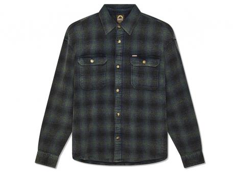 Deus Ex Machina Too Busy To Work Check Shirt Black Check DMF255243