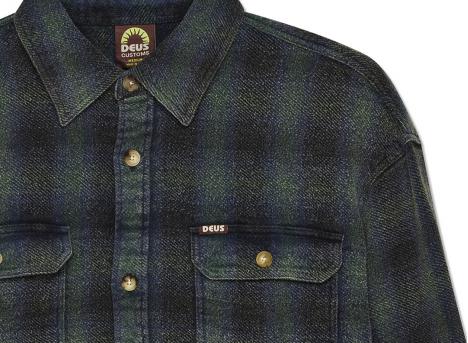 Deus Ex Machina Too Busy To Work Check Shirt Black Check DMF255243