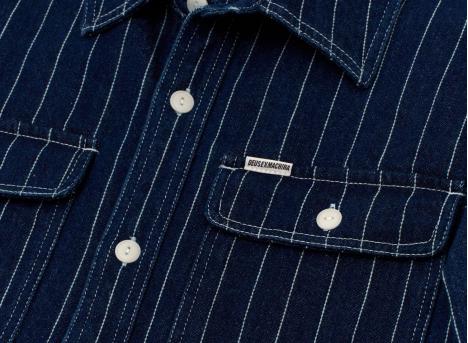Deus Ex Machina Vacay Stripe Denim Shirt Indigo