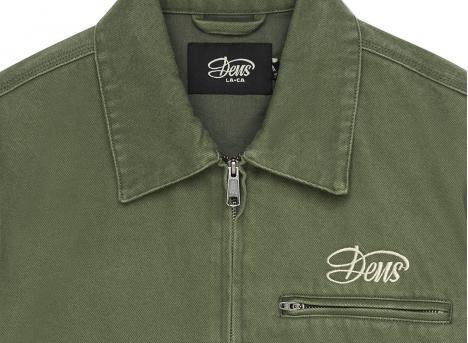 Deus Ex Machina Workwear Overdye Jacket Cypress Green DMF256453