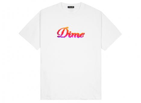 Dime Cursive Cloud Tee White