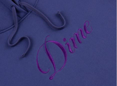 Dime Cursive Logo Hoodie Indigo