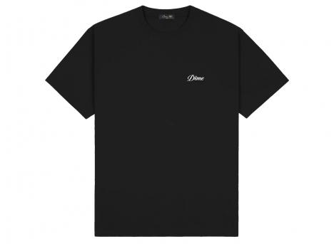 Dime Cursive Small Logo Tee Black