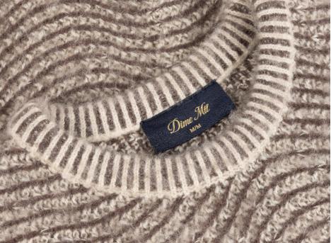 Dime Mohair Wave Knit Camel