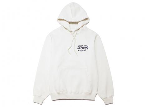 Edwin Monsieur Sakana Hoodie Whisper White I036407