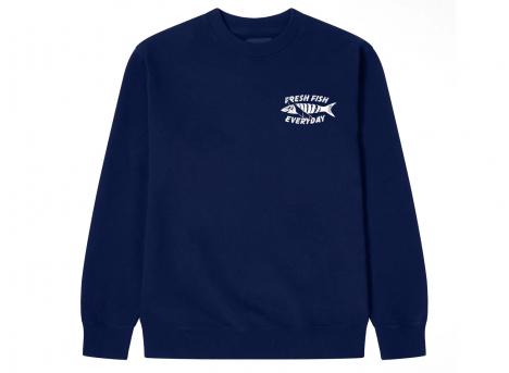 Edwin Monsieur Sakana Sweat Maritime Blue I036408
