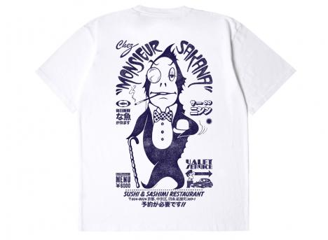 Edwin Monsieur Sakana Tshirt White I036398