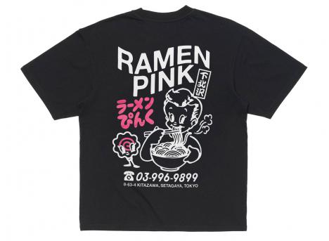 Edwin Ramen Pink Tshirt Black I036627