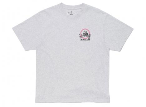 Edwin Ramen Pink Tshirt Grey Marl I036627