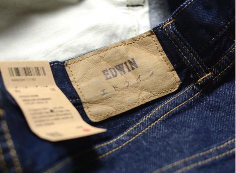 EdwinRegular Straight Kaihara Denim Blue Rinsed I035086