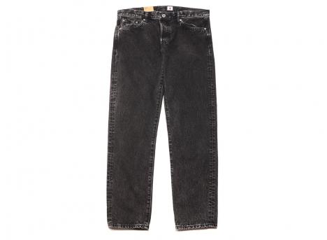 Edwin Regular Tapered Kaihara Right Hand Black Denim Mid Dark Used I030680