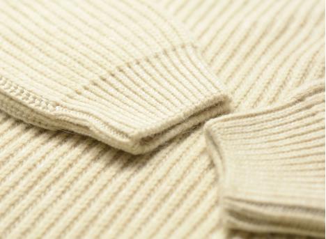 Edwin Roni High Collar Sweater Beige I029755