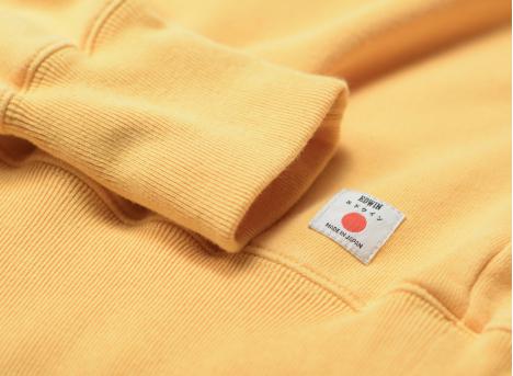 Edwin Raglan Sleeve Crew Mustard Ozone I035896
