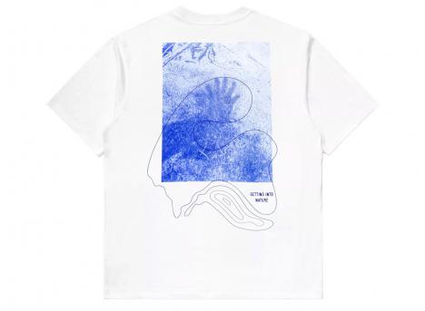 Elliker Rill Hand Print Tshirt White