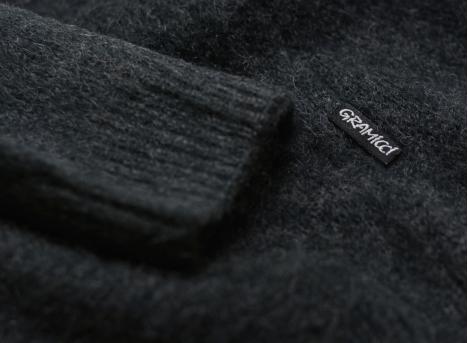 Gramicci Mohair Cardigan Charcoal G5FU-J025