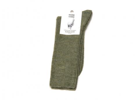Homecore Alpaca Blend Socks Olive Green