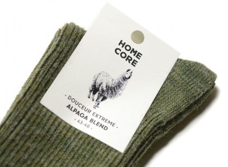 Homecore Alpaca Blend Socks Olive Green