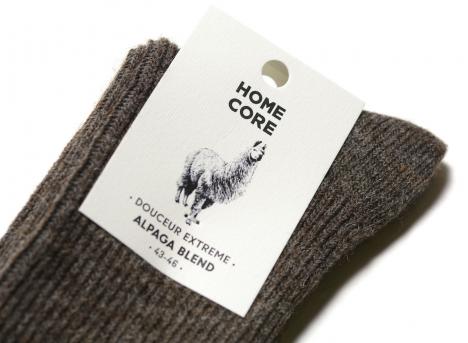 Homecore Alpaca Blend Socks Cedar Brown