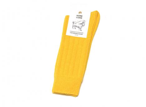 Homecore Cashmere Blend Socks Primary Mustard