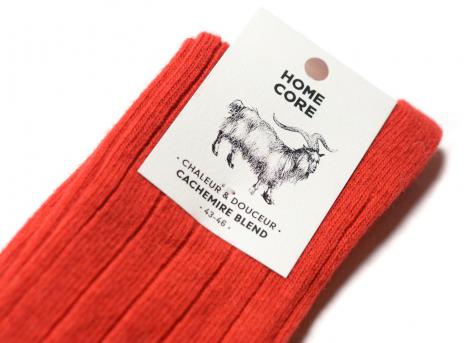 Homecore Cashmere Blend Socks Primary Red