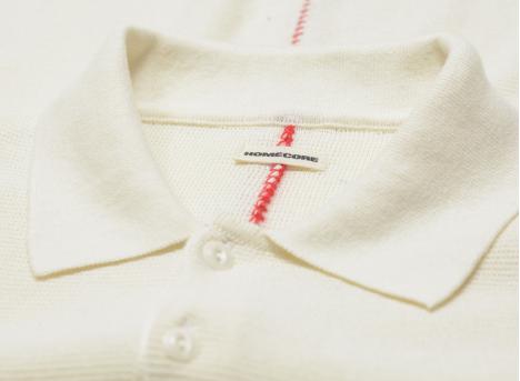 Homecore Italo Knitted Polo Ivory