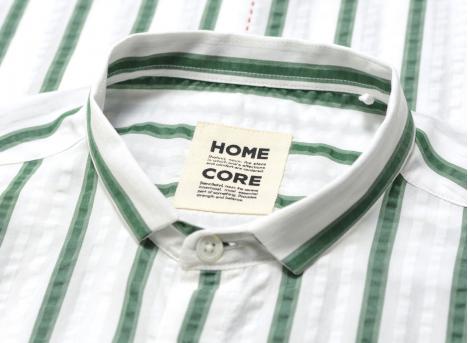 Homecore Pala Tencel Shirt Green Stripes