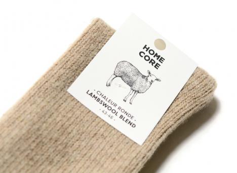 Homecore Wool Socks Rustic Beige
