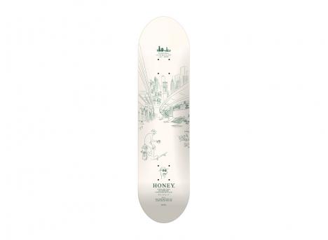 Honey Brooklyn Deck Natural / Forest Green