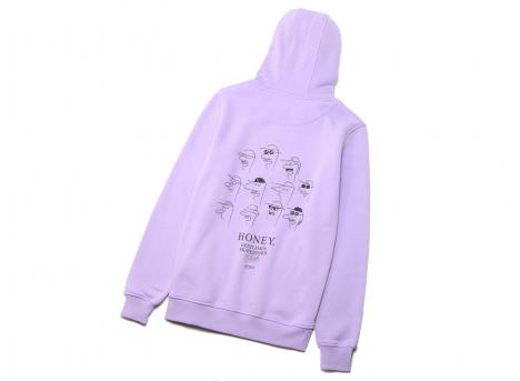 Honey Gentlemen Hoodie Lilas